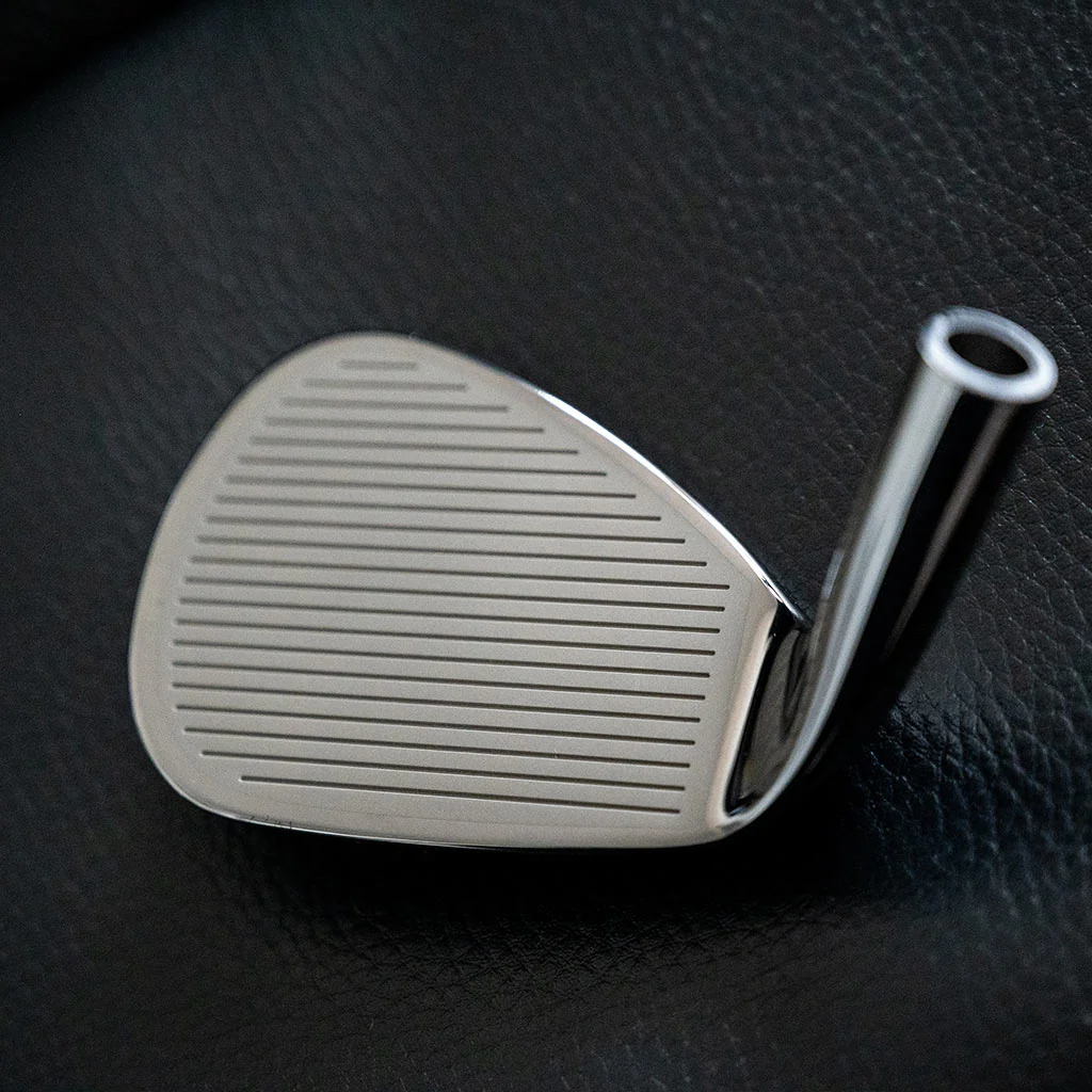 Golf wedge face detail