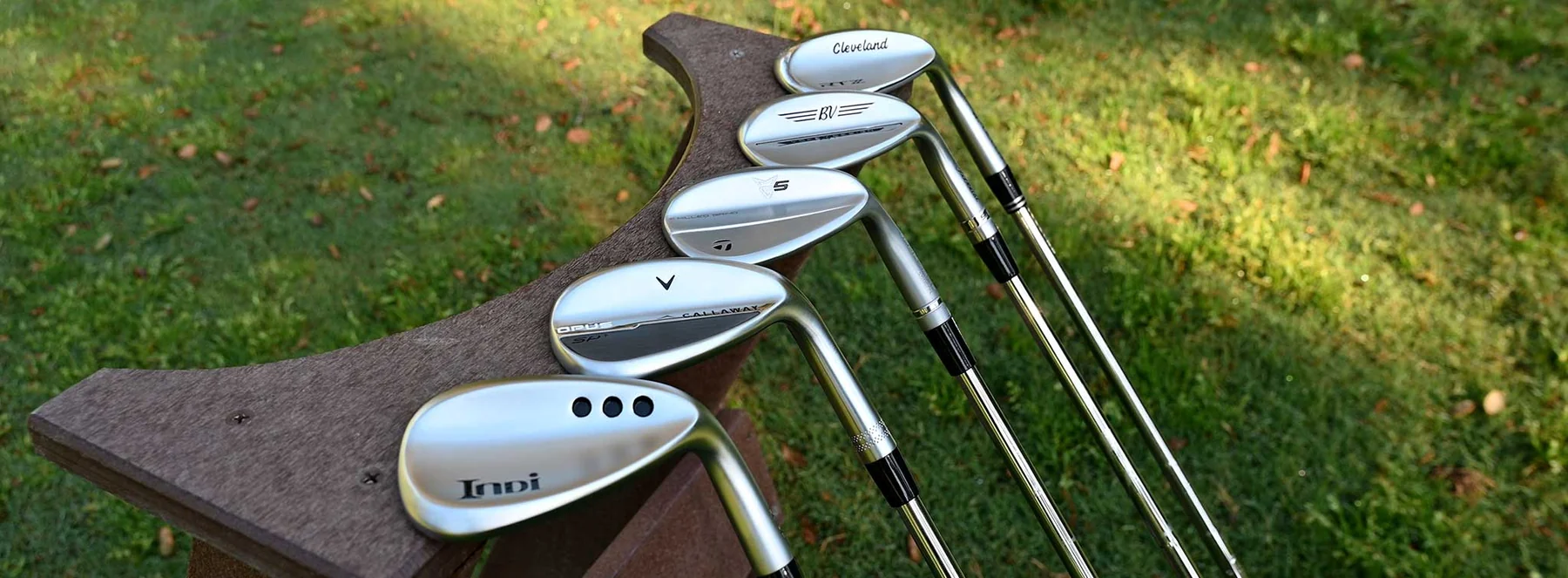 Golf wedges outdoors